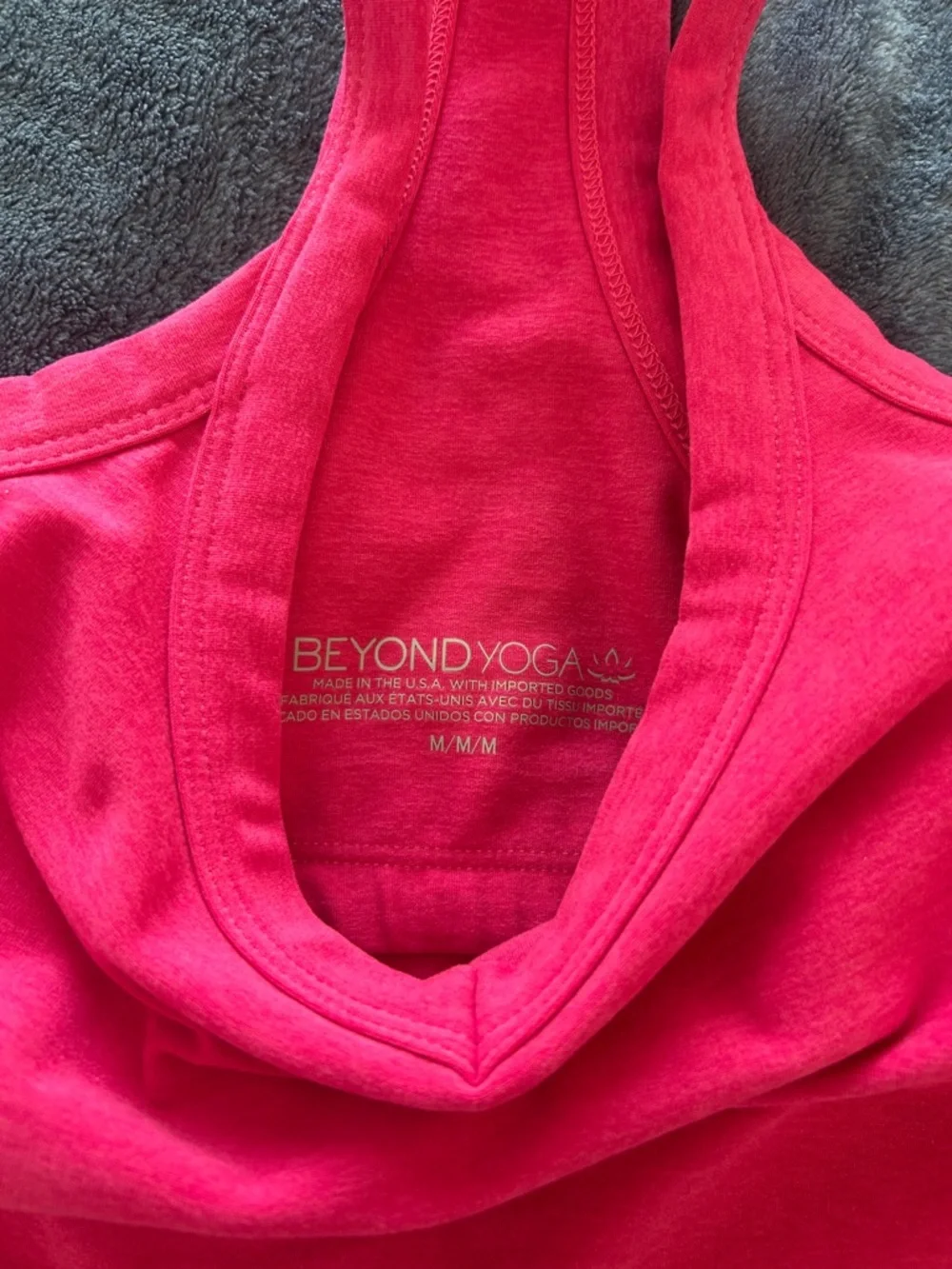 Beyond Yoga Spacedye Hot Pink Set - tank & crossover Leggings - Picture 3 of 6